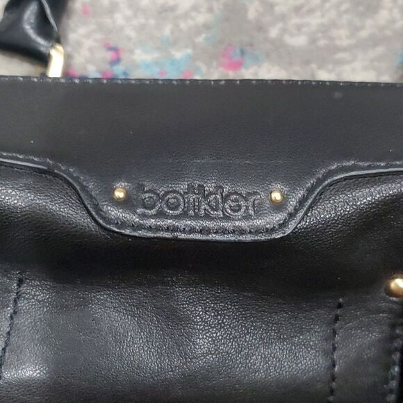 Botkier Sasha Large Leather Satchel Hobo Bag in Black - Picture 4 of 16